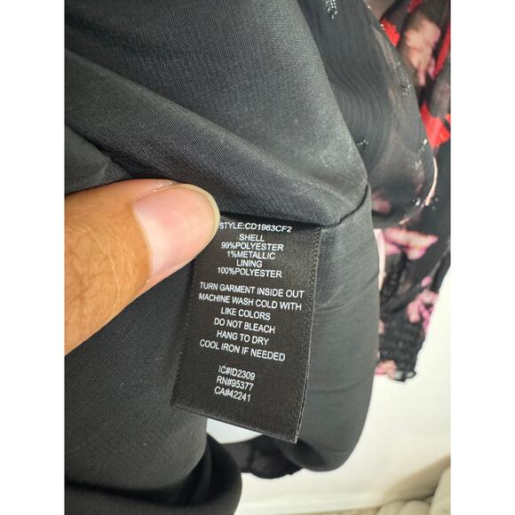 Sanctuary Floral Smocked Waist Mini Dress Size XS - Picture 5 of 6